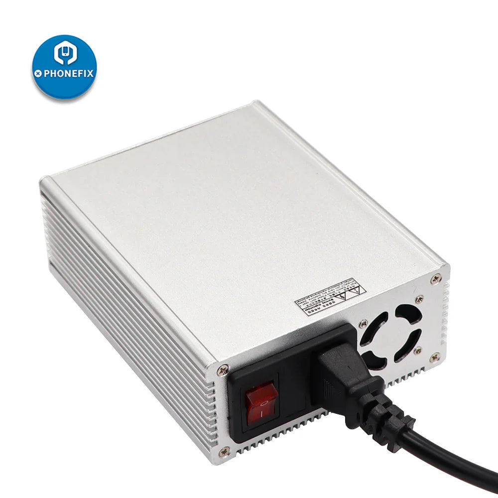 PHONEFIX HR1520 Shortkiller Pro PCB board short circuit fault detector with LED display and test probes for soldering diagnostics.