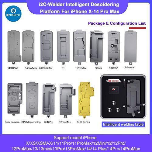 i2C-Welder intelligent desoldering platform for iPhone X-14 Pro Max, PCB soldering tool by PHONEFIX with precision components
