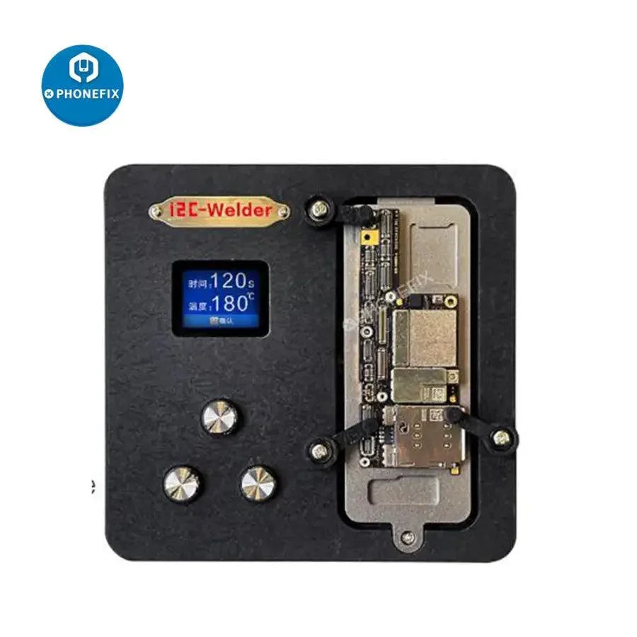 PHONEFIX i2C-Welder PCB Soldering Tool for iPhone X-14 Pro Max, intelligent desoldering platform with 7-in-1 functionality.