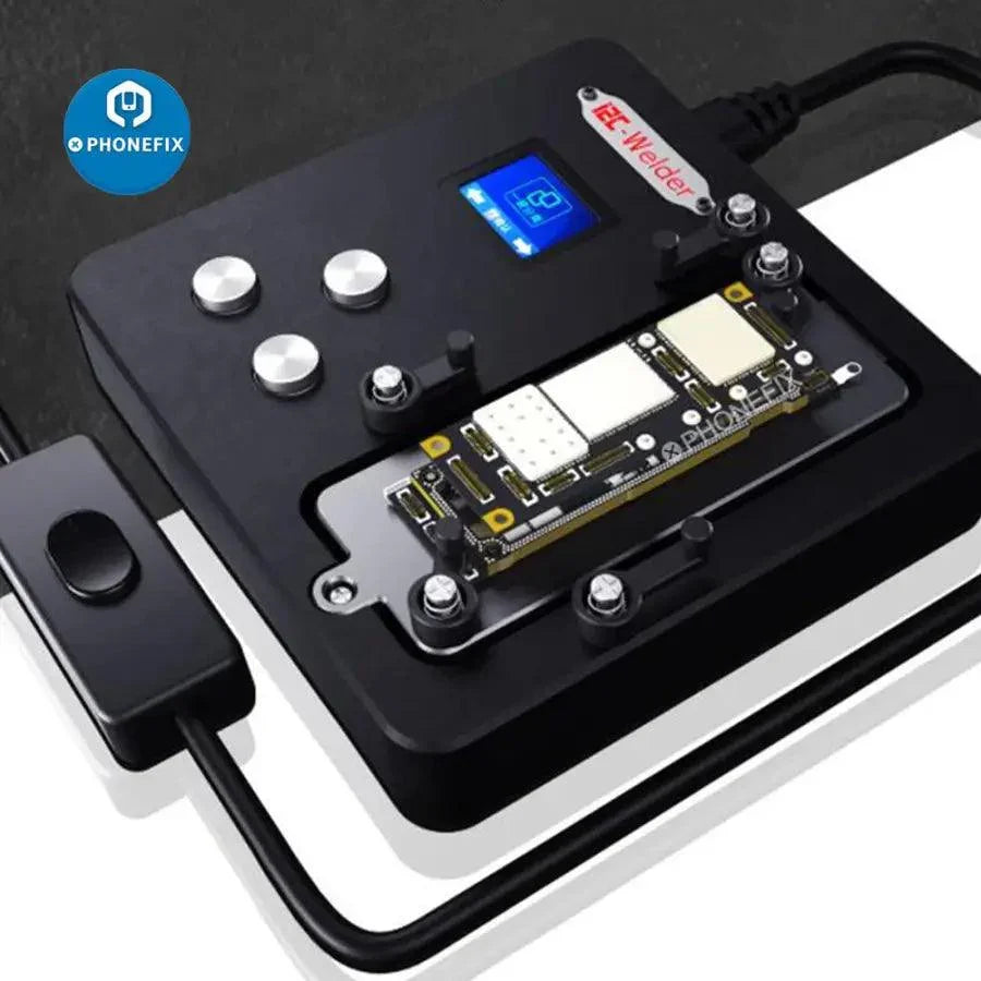 PhoneFix i2C-Welder intelligent desoldering platform for iPhone X-14 Pro Max, PCB soldering tool with multiple functions.