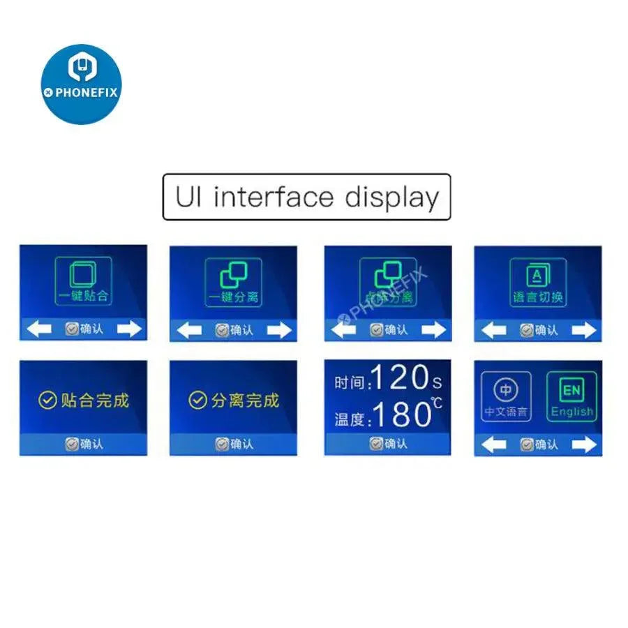 PhoneFix i2C-Welder intelligent desoldering platform for iPhone X to 14 Pro Max PCB soldering tools, showing the device with controls.