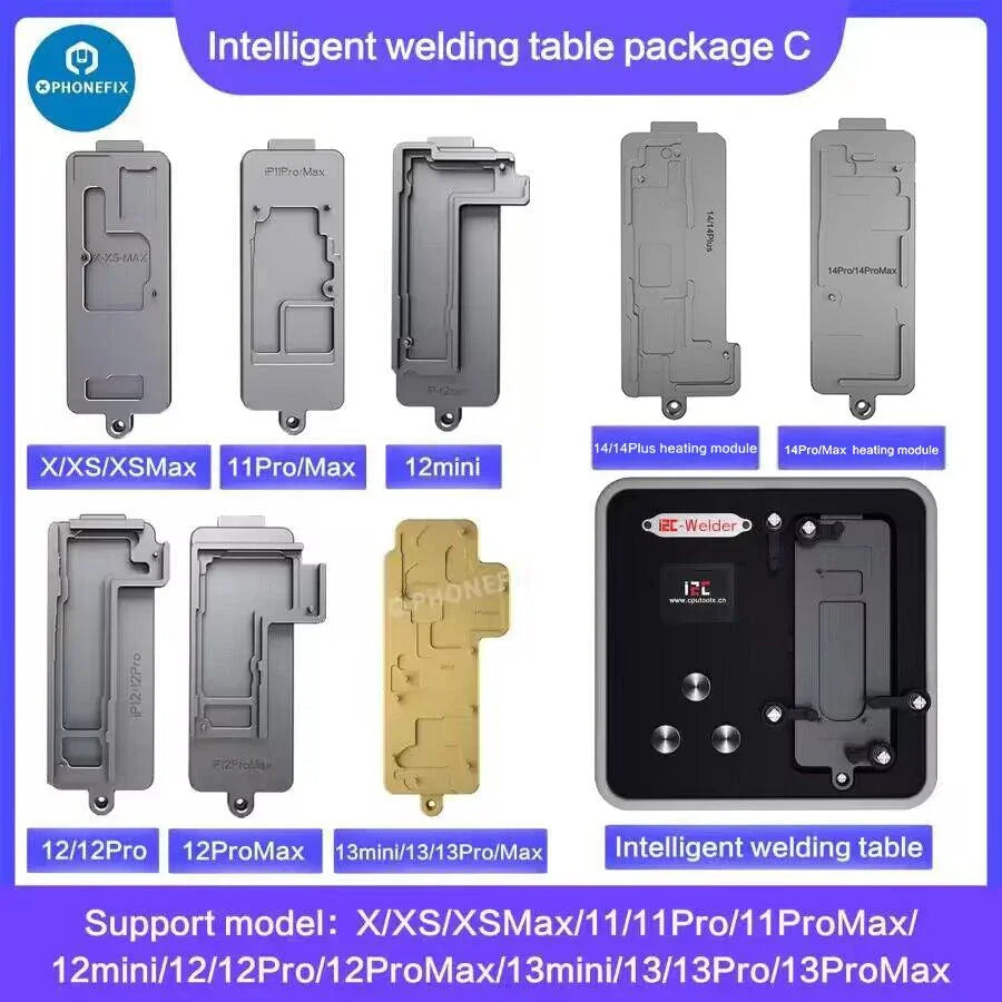 PhoneFix i2C-Welder intelligent desoldering platform for iPhone X-14 Pro Max, PCB soldering tool with multiple functions.