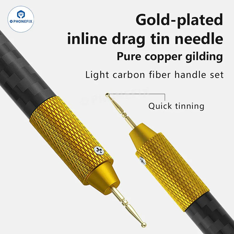 MaAnt M061 tin dragging needle FPC connector, gold-plated solder bar for PCB soldering tools, used for precise electronic connections.
