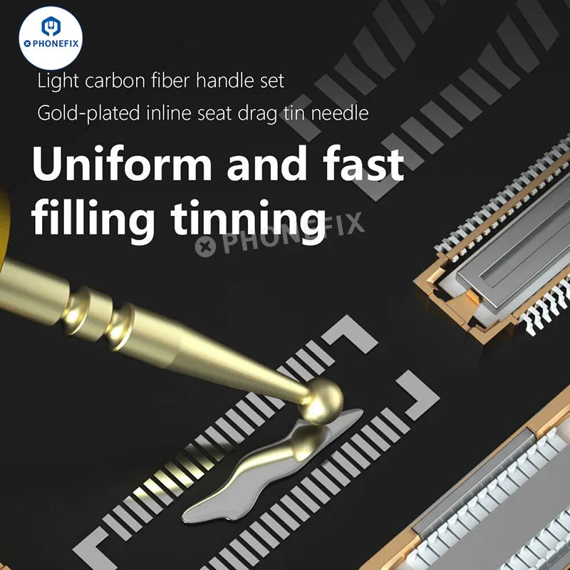 MaAnt M061 Tin Dragging Needle FPC connector, gold-plated solder bar for PCB soldering tools, used in electronics assembly.