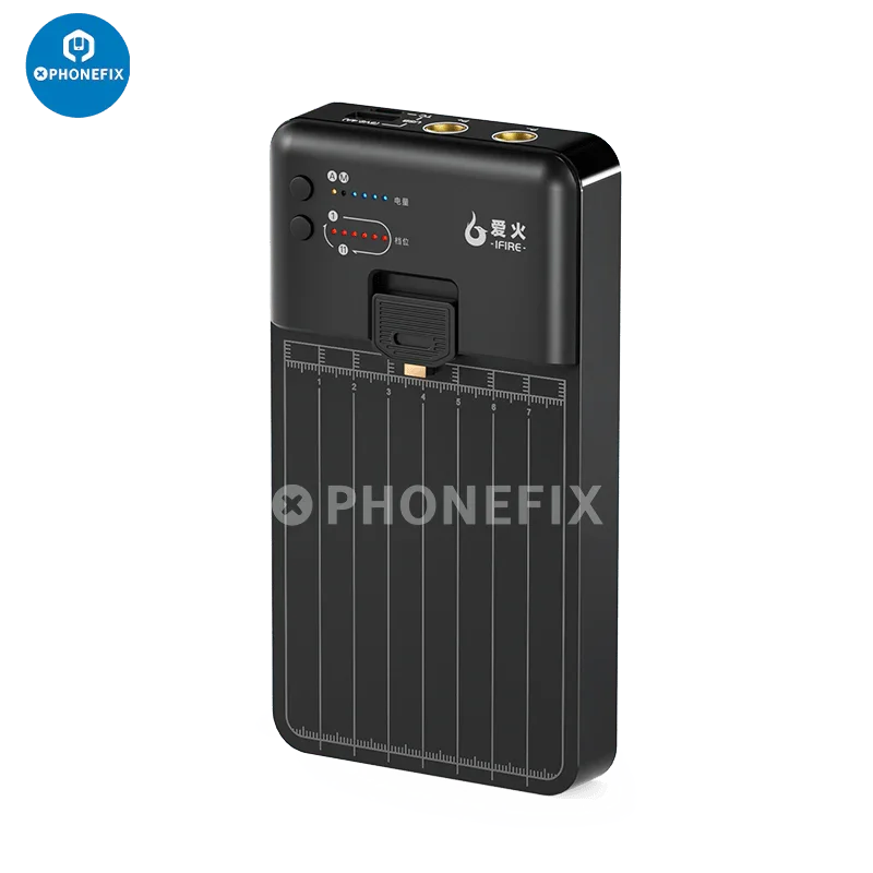 PHONEFIX MC1 Mini Spot Welding Machine for iPhone battery flex repair, compact PCB soldering tool for precise electronics repair.
