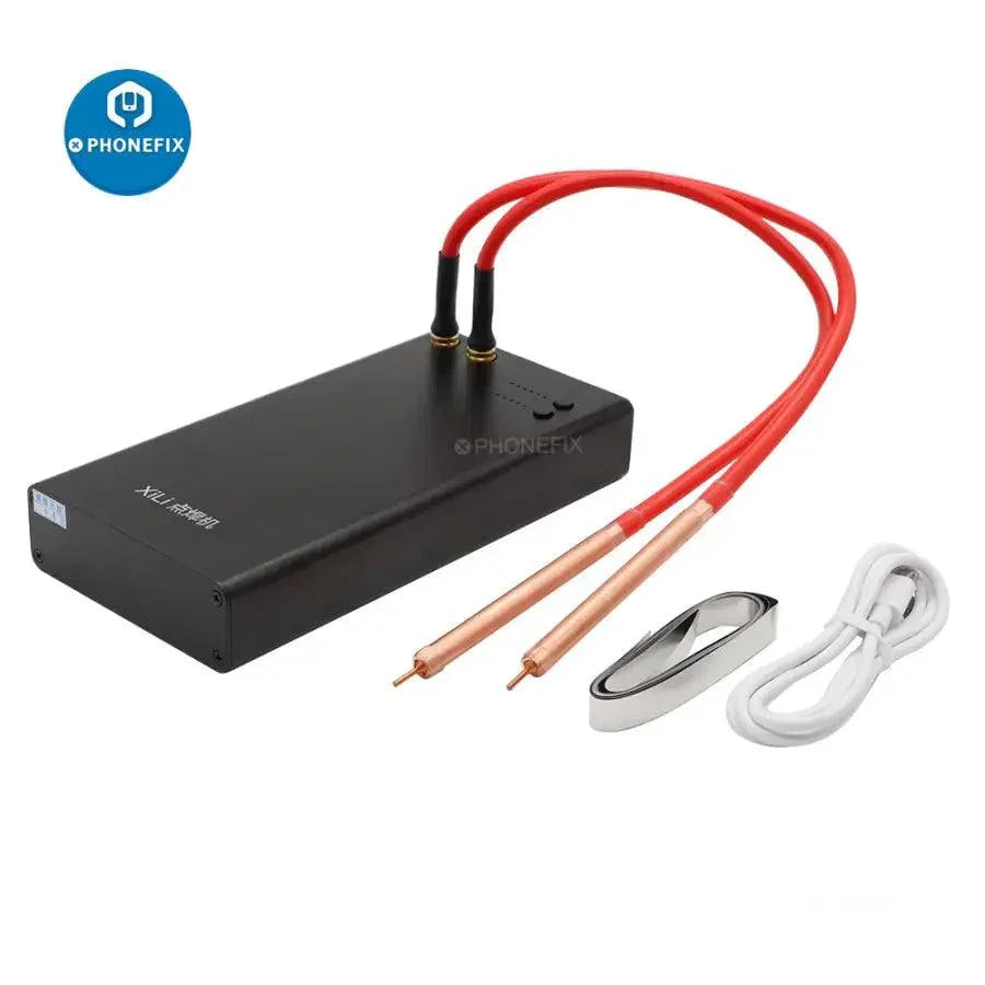 Portable 3GOA Spot Welder 650A by PHONEFIX for DIY battery repair and PCB soldering, compact welding machine for electronics repair.