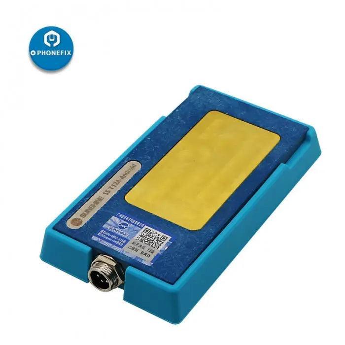 PhoneFix SS-T12A desoldering pre-heating station for iPhone motherboards, PCB soldering tool with digital controls and heating elements.