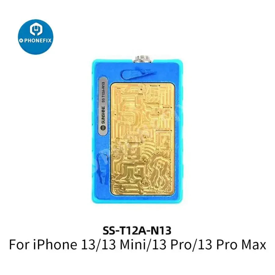 PhoneFix SS-T12A desoldering pre-heating station for iPhone motherboard, PCB soldering tool for electronics repair.
