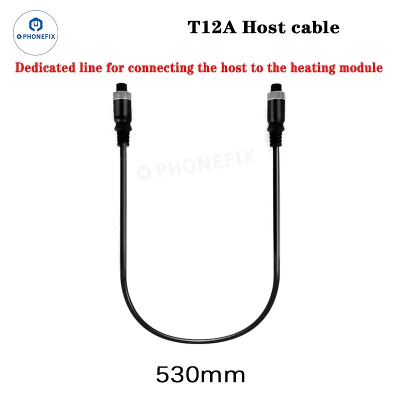 Cable for SS-T12A desoldering pre-heating station used for iPhone motherboard PCB soldering and rework by PHONEFIX.
