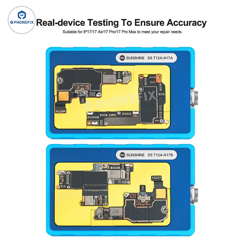 PhoneFix SS-T12A desoldering pre-heating station for iPhone motherboard, PCB soldering tool for electronics repair.