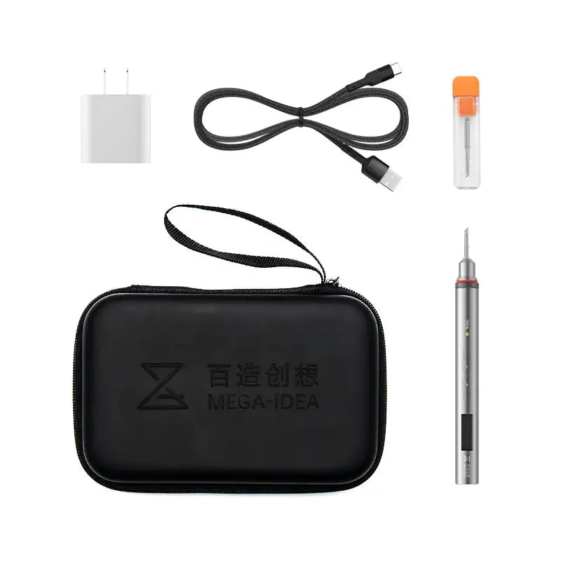 Fer à souder nano électrique à charge rapide MEGA-IDEA 20W de PHONEFIX pour la réparation de soudure de circuits imprimés, outil de soudage compact pour l'électronique.