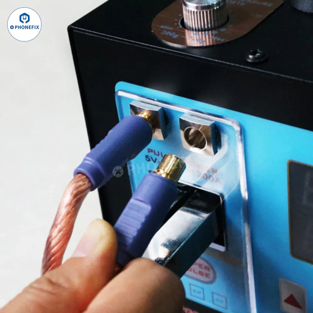 SUNKKO 737G+ dual pulse battery spot welder for PCB soldering, shown with its compact design and control panel.