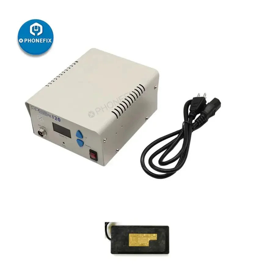 PhoneFix PPD120 desoldering rework station PCB soldering tool with CPU IC chips heating platform for iPhone motherboards.