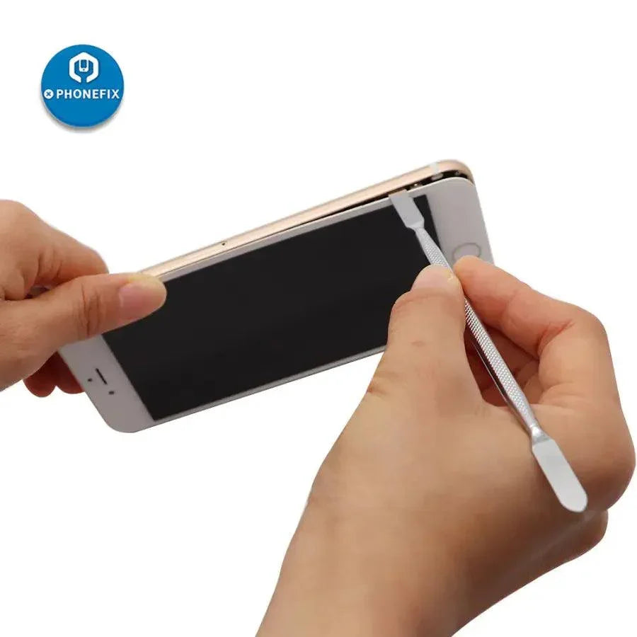 PHONEFIX All-in-1 pry opening repair kit for phone LCD screens, includes tools for disassembly and repair of mobile devices.