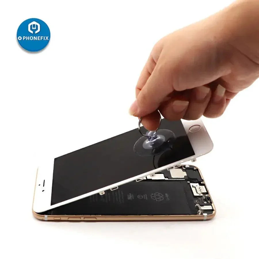 PhoneFIX All-In-1 pry opening repair kit with tools for phone LCD screen disassembly and repair.