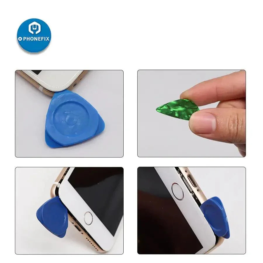 PhoneFIX All-in-1 pry opening repair kit for phone LCD screens, includes tools for disassembly and repair of mobile devices.