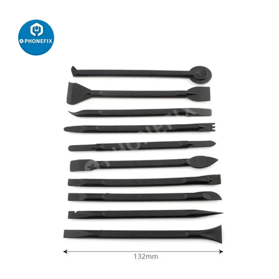 10-piece PHONEFIX plastic crowbar phone repair tools kit for opening and disassembling smartphones.