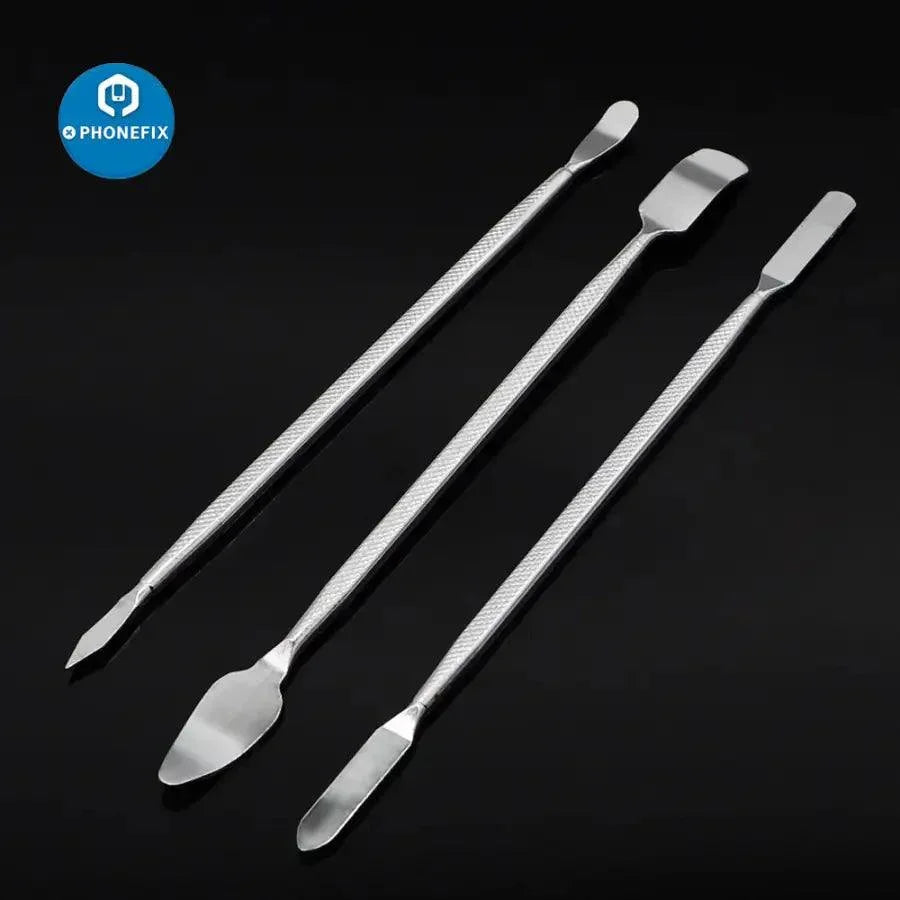Set of 8 PHONEFIX phone opening tools for LCD repair, including pry tools for screen disassembly and device repair.