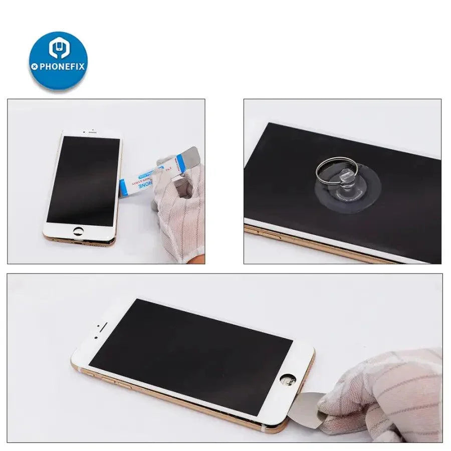 Set of 8 PHONEFIX phone opening tools including pry and disassembly tools for LCD screen repair and phone disassembly.
