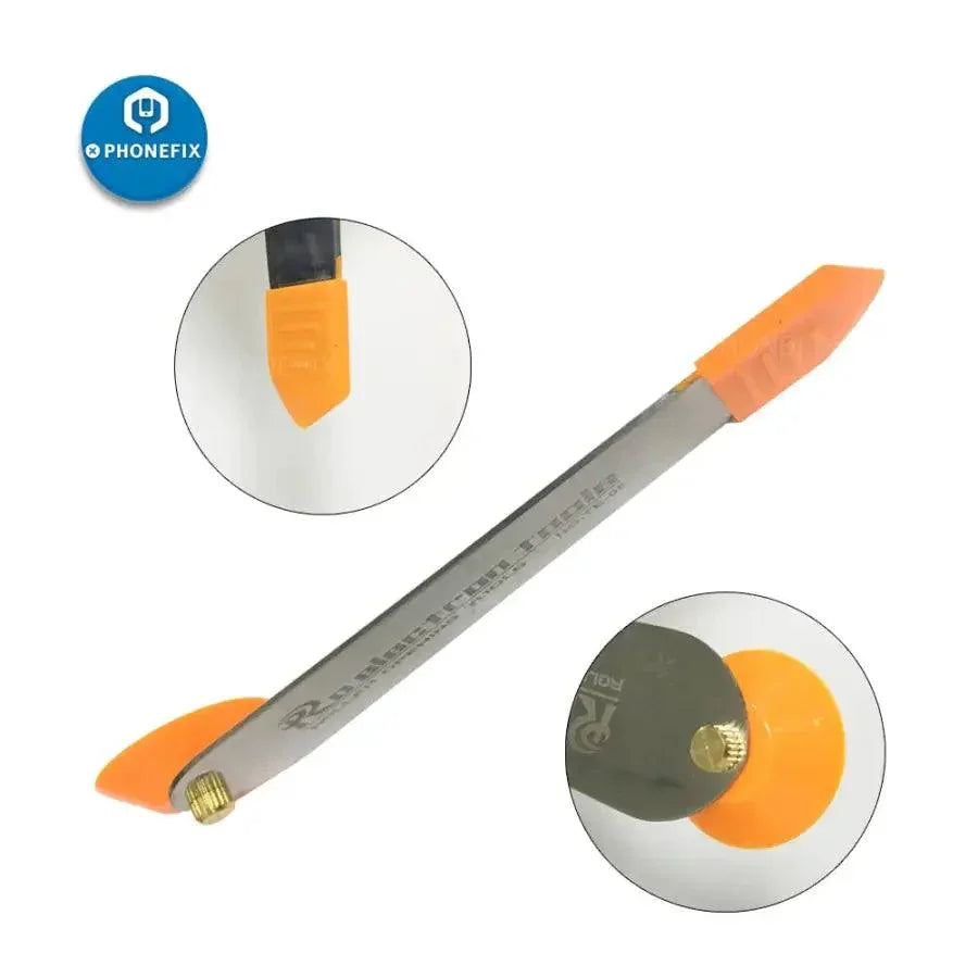 PhoneFix phone disassembly roller opening tool for iPhone, iPad, tablet, and laptop repair, designed for safe screen opening and prying.