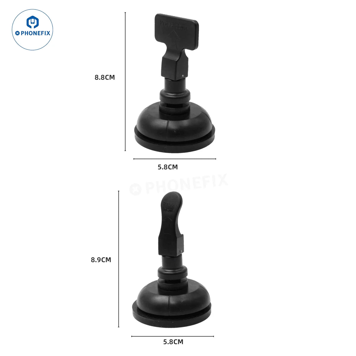 PhoneFix LCD screen dismantling tool with powerful suction cup for opening phones and tablets. Suitable for repairs.