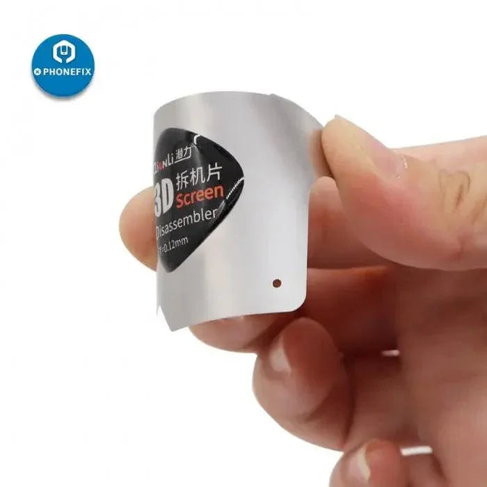 PHONEFIX Qianli Ultrathin 3D Steel Screen Disassembler Pry Blade for phone opening, thin precision tool for smartphone repair.