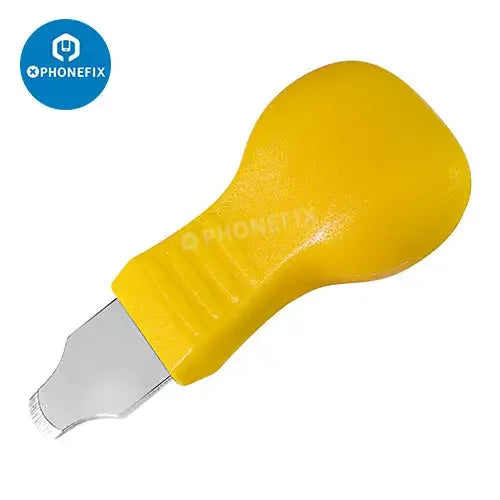 Set of three PHONEFIX short handle pry and scrapper tools for phone repair and disassembly, designed for safe opening.
