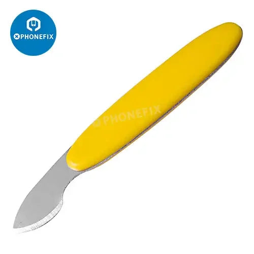 PhoneFix short handle pry and scraper tools set for phone repair and disassembly, includes three plastic opening tools.