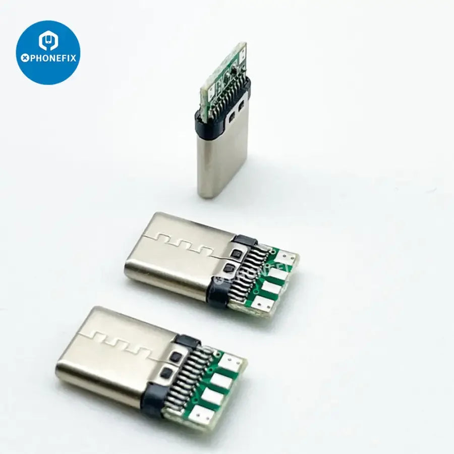 OTG USB 3.1 Type C welding plug connector with 4-pin male jack for phone accessories, by PHONEFIX