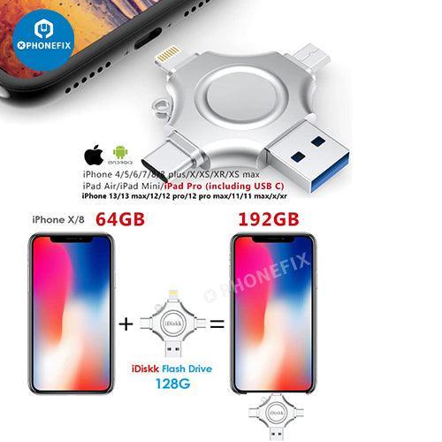 512GB PHONEFIX USB flash drive for smartphones, external storage device with compact design and easy plug-and-play functionality.