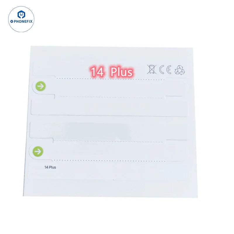 Autocollant de scellage PhoneFIX pour emballages d'iPhone 13 à 17 Pro Max, conçu pour les accessoires de téléphone et la sécurité des emballages.