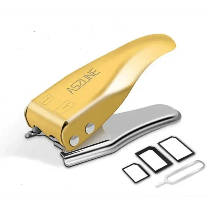 PhoneFIX 2-in-1 Nano Micro SIM card cutting tool for iPhone and phone repair, compact SIM card cutter for micro and nano SIMs.