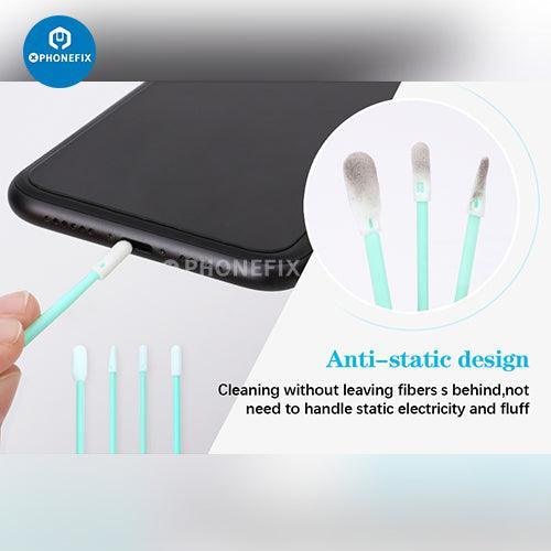 PhoneFix multifunction cleaning brush toolkit for cell phones, earbuds, tablets, and laptops with various cleaning tools.