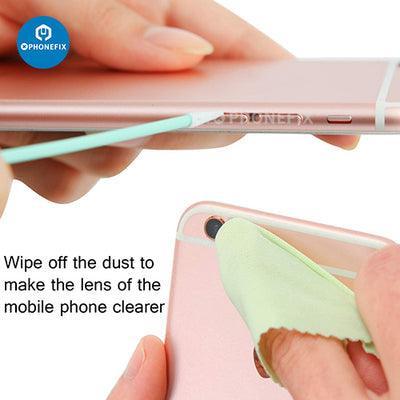 PHONEFIX multifunction cleaning brush toolkit for cell phones, earbuds, tablets, and laptops with various brush attachments.