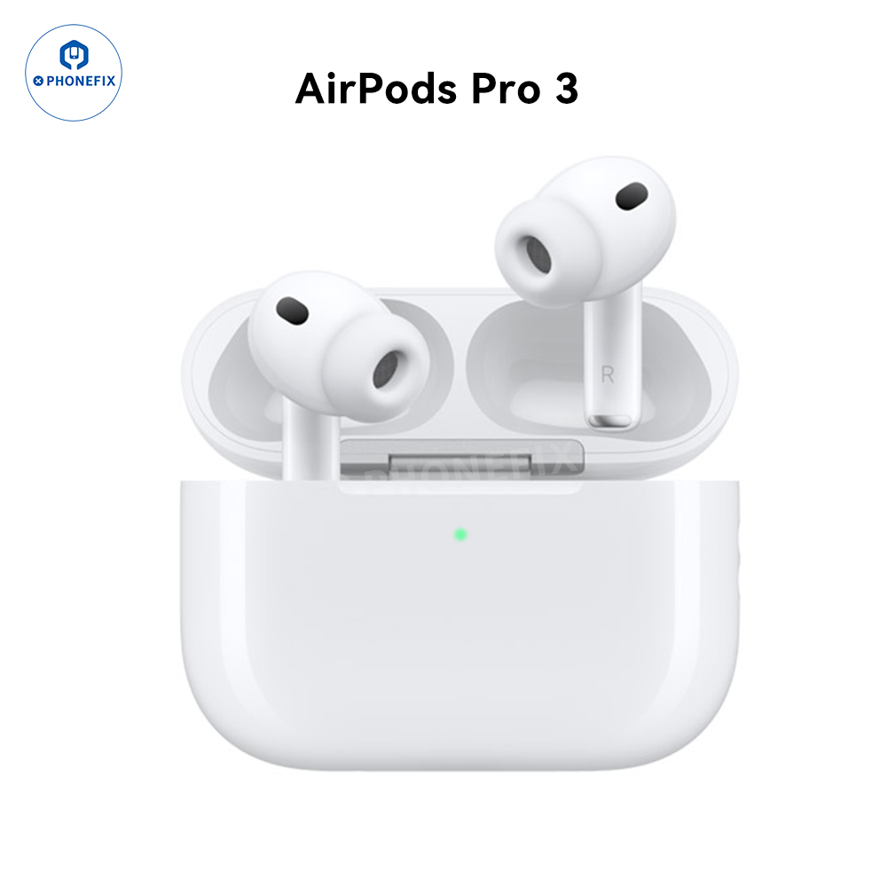 Wireless AirPods Pro 2nd/3rd generation with MagSafe charging case, presented with their sleek design and charging features.