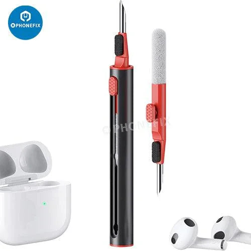 PHONEFIX Kit de nettoyage multifonction pour boîtier d'écouteurs Bluetooth, avec outils pour AirPods et accessoires.