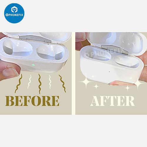 Kit de nettoyage multifonction PhoneFix pour boîtier d'écouteurs Bluetooth AirPods, accessoires de nettoyage compacts et pratiques.