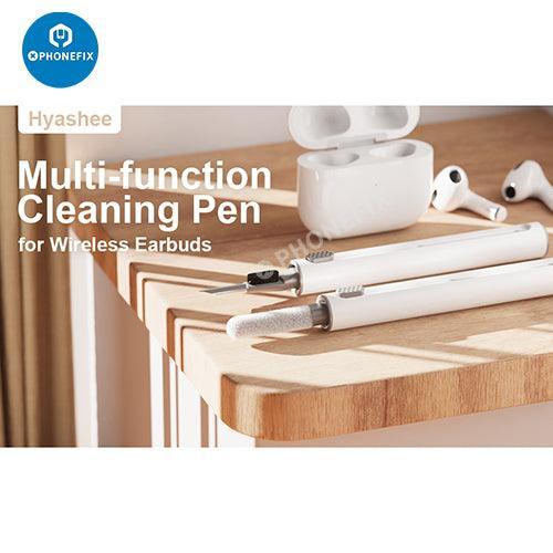 Kit de nettoyage multifonction PhoneFix pour boîtier d'écouteurs Bluetooth AirPods, comprenant des brosses et des outils pour le nettoyage et l'entretien.