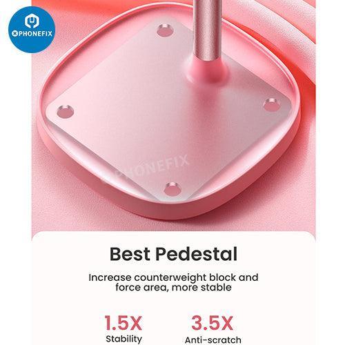 Blue PHONEFIX multi-function adjustable metal stand holder for phone and tablet repair, supporting devices during fixing tasks.
