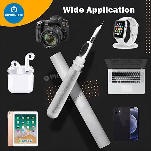 Stylo de nettoyage PHONEFIX avec brosse douce pour AirPods, téléphones et ordinateurs portables&nbsp;; kit de nettoyage compact pour appareils électroniques.
