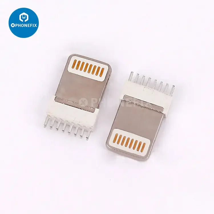 PHONEFIX 8-pin Lightning dock USB plug male connector for iPhone, used for data transfer and OTG interface connection.