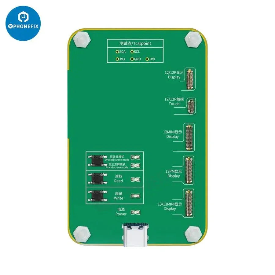 Light sensor vibration touch module for JC PRO1000S phone programmer by PHONEFIX, used for precise device testing and calibration.