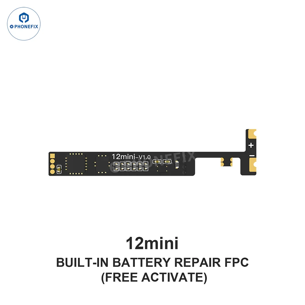 PHONEFIX AWESHINE FC01 mobile phone programmer for iPhone battery, showing device with battery read and write adaptor.
