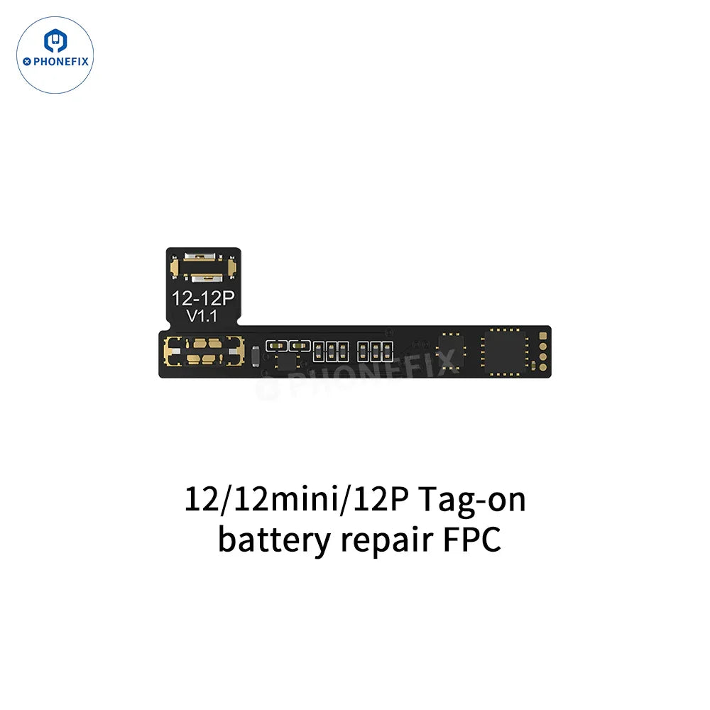 PHONEFIX AWESHINE FC01 mobile phone programmer for iPhone battery, with battery read and write adaptor in use.