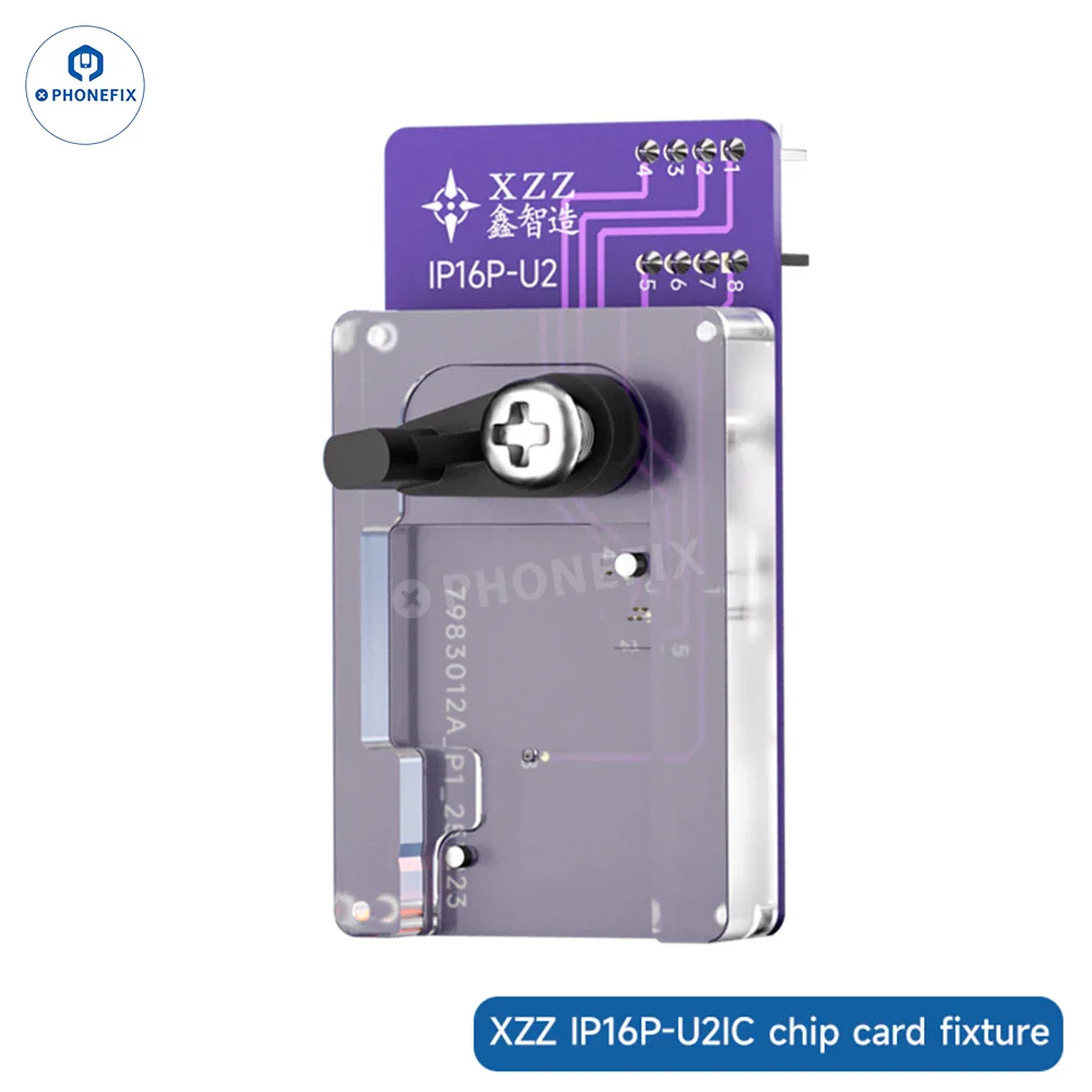XZZ CH341A U2 phone programmer tool for iPhone repair, used for reading and writing EEPROM ICs, by PHONEFIX.