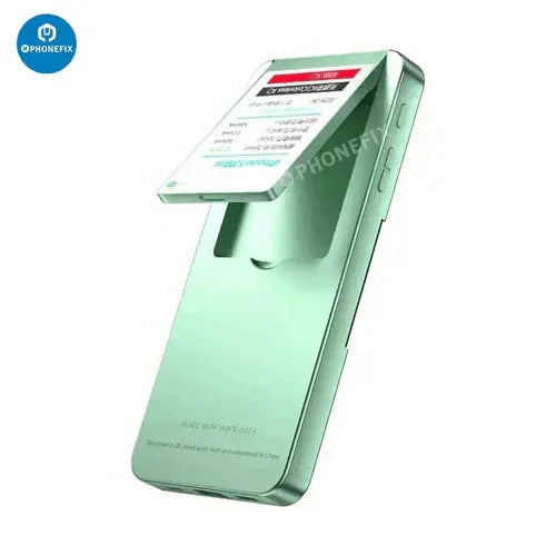 PHONEFIX DL400 Pro display touch digitizer screen tester for iPhone 6 to 13 Pro Max, used as a phone programmer and screen testing device.