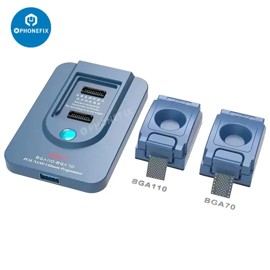 Programmateur NAND iBox3 BGA70 BGA110 pour iPhone 6 à 13 Pro Max, utilisé pour la réparation de téléphones et la gestion de données par PHONEFIX