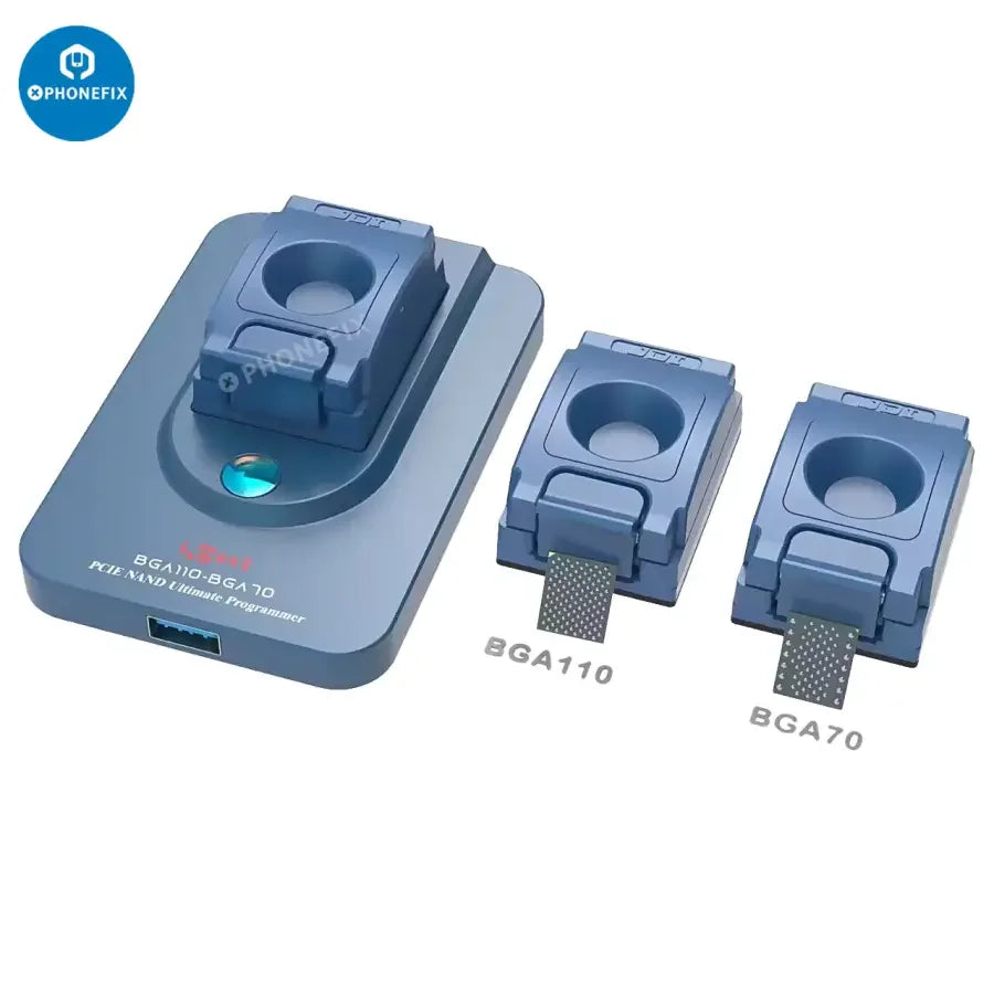 iBox3 BGA70 BGA110 Programmateur NAND pour iPhone 6 à 13 Pro Max, utilisé pour la réparation de téléphones et la récupération de données.