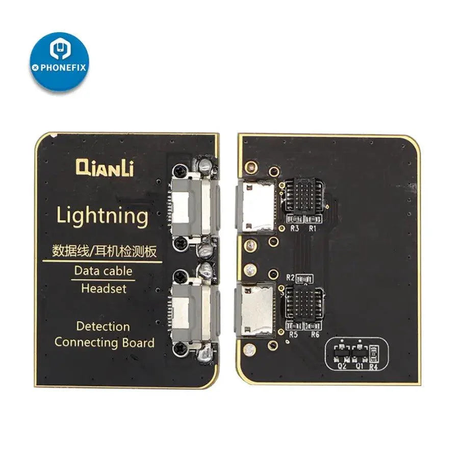 QianLi iCopy Plus 2.2 Phone Programmer with battery light sensor board, used for phone repair and data transfer.