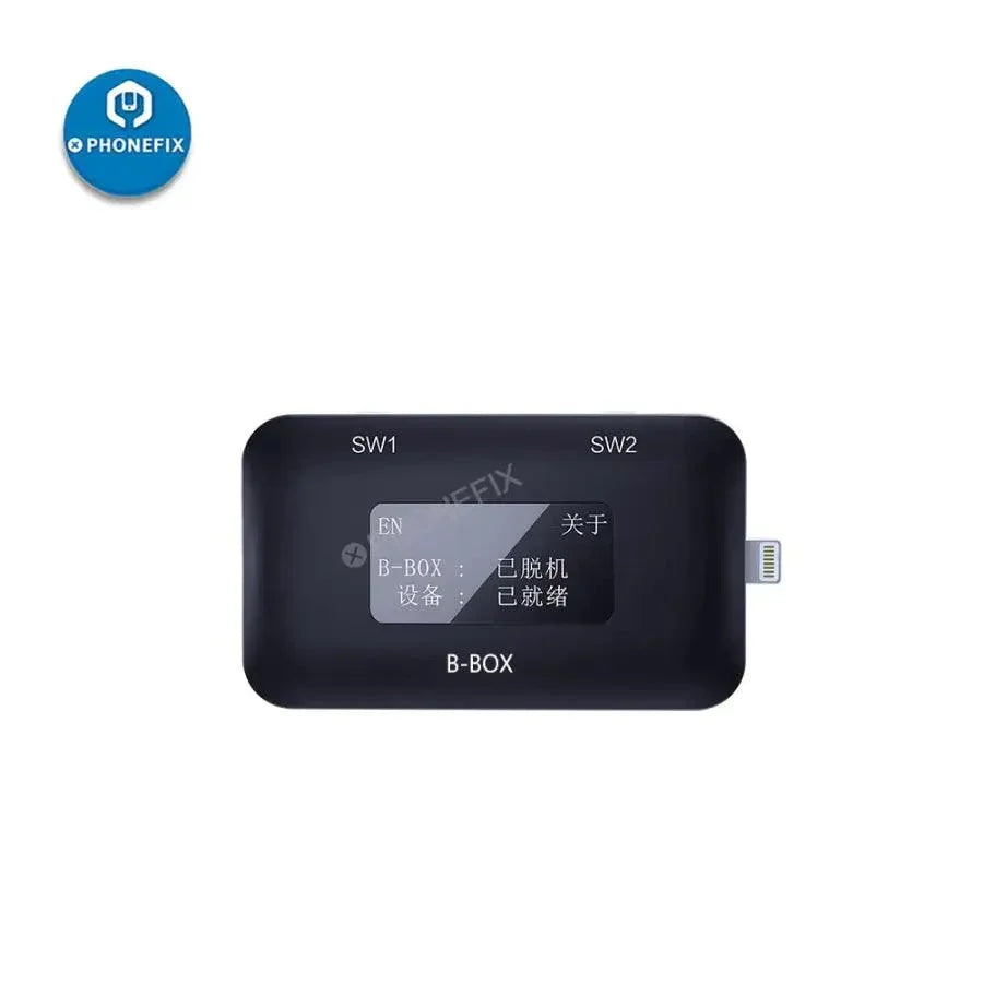 PHONEFIX JC B-BOX C3 DFU Black phone programmer with one-key purple mode for iOS A7-A11 devices.